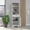 Tuhome St. Clair Linen Cabinet, Two Interior Shelves, Two Open Shelves, Single Door, Light Oak/White MDB7124 - alternate 7